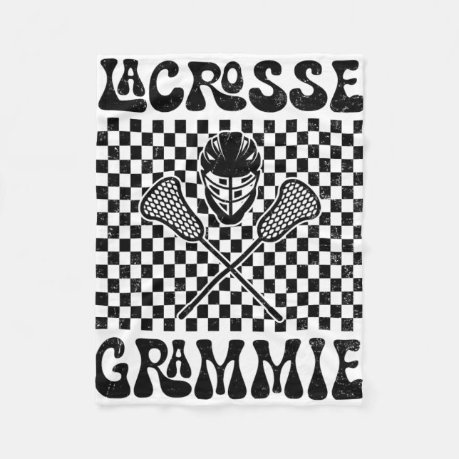 Lacrosse Grammie Lacrosse Lover Mütter Day Fleecedecke (Vorderseite)