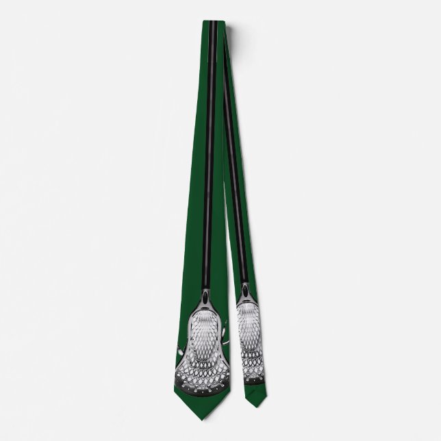 Lacrosse Green Neck Tie Krawatte (Vorderseite)