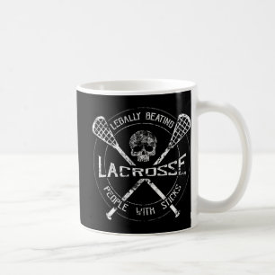 Lacrosse hat Leute mit Stöcken-Spaß de Kaffeetasse