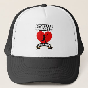 Lacrosse Heart Female Player Sport Passion Liebe Truckerkappe