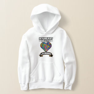 Lacrosse Heart Sticks Passion Sport Liebe Game Hoodie