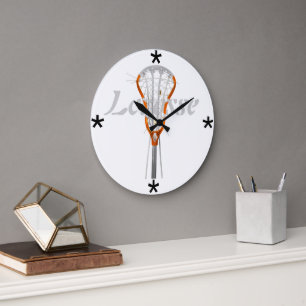 Lacrosse Image - Custom Wall Clock Große Wanduhr