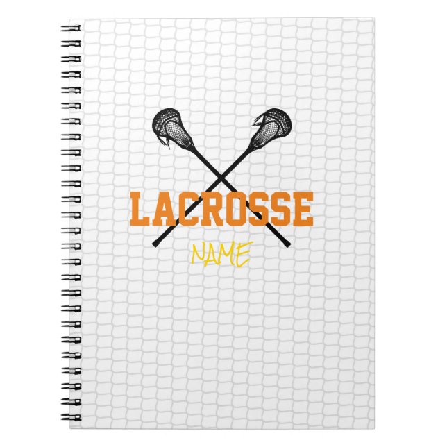 Lacrosse Individuelle Name Team Colors Notizblock (Vorderseite)