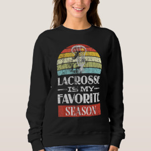 Lacrosse ist mein Lieblingssaison-Player-Coach-Gra Sweatshirt
