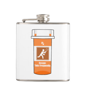 Lacrosse ist mein Medikament Flachmann
