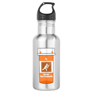 Lacrosse ist meine Droge Edelstahlflasche