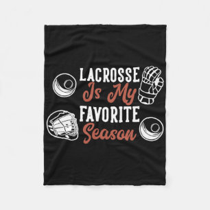 Lacrosse ist meine Lieblingssaison Fleecedecke