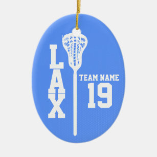 Lacrosse Jersey mit Foto-Blau Keramik Ornament