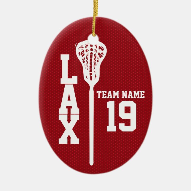 Lacrosse Jersey mit Foto Red Keramikornament (Vorne)