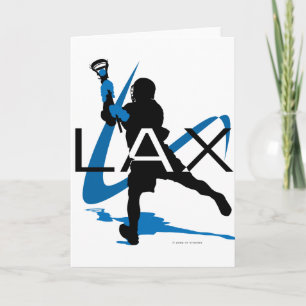 Lacrosse-Jungen-LOCKERES Blau Karte