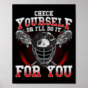 Lacrosse Karo Sie selbst oder ich tun es für Sie L Poster