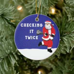 Lacrosse Keramik Ornament