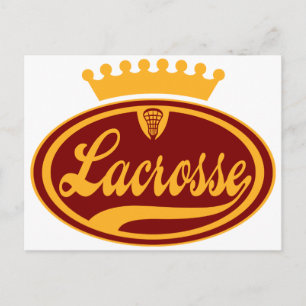 Lacrosse-Krone Postkarte