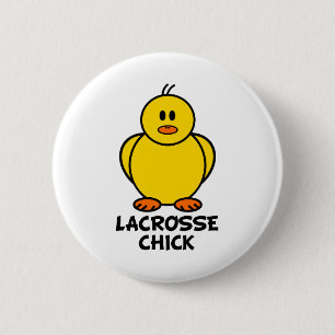 Lacrosse-Küken Button