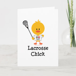 Lacrosse-Küken-Gruß-Karten Karte