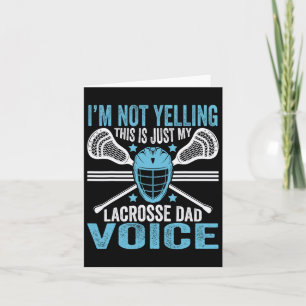 Lacrosse Lax Ich schreibe nicht nur meinen Vater V Karte