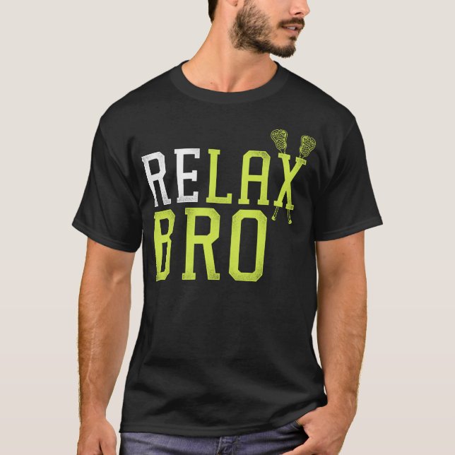 Lacrosse Lax Relax T-Shirt (Vorderseite)