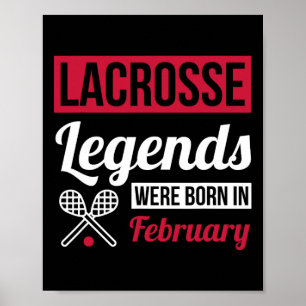 Lacrosse Legends waren im Februar Geburtstag Gi Ge Poster
