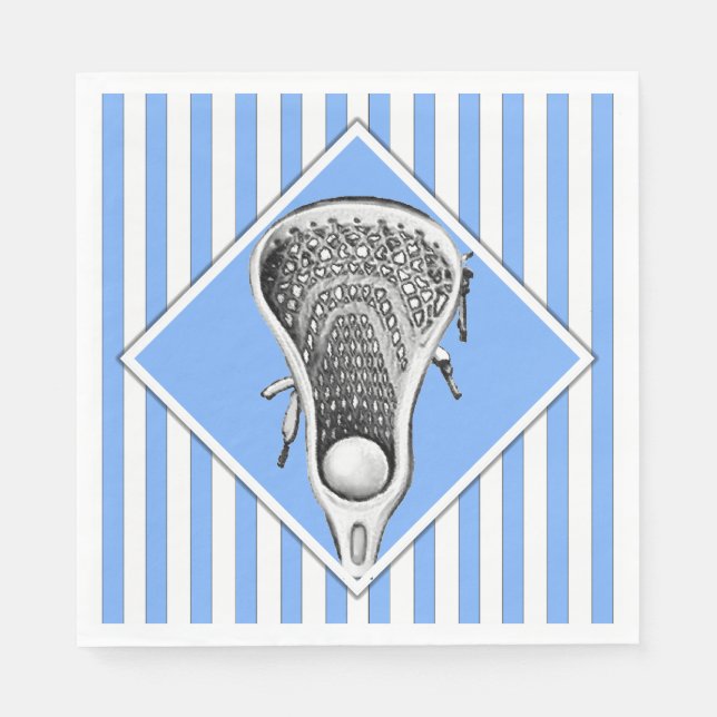 Lacrosse Light Blue Serviette (Vorderseite)