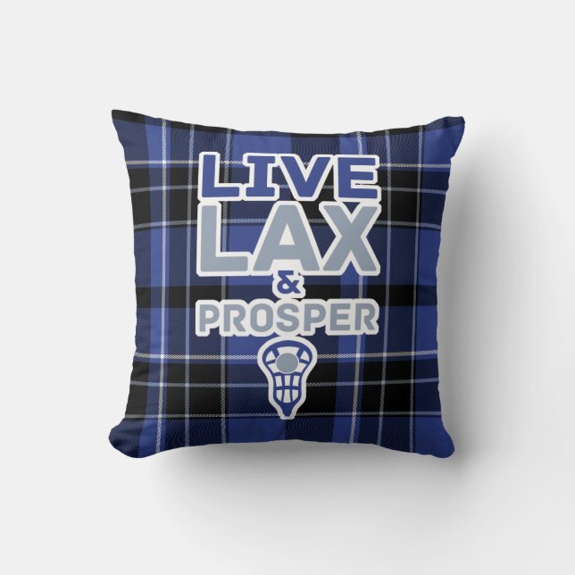 Lacrosse Live LAX und Prosper Throw Kissen (Vorderseite)