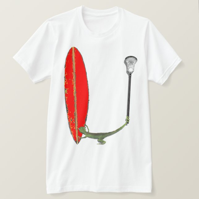 Lacrosse Lizard T-Shirt (Design vorne)