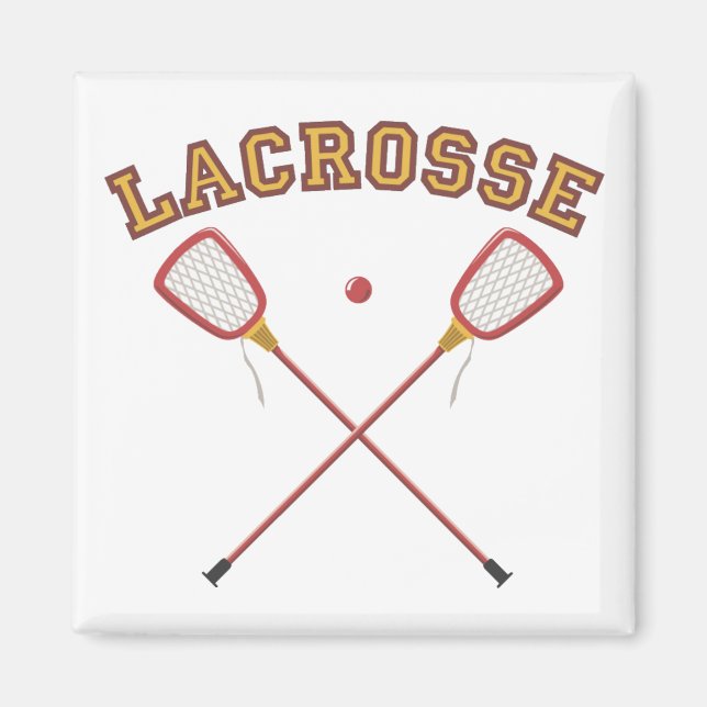 Lacrosse Magnete (Gold) (Vorne)