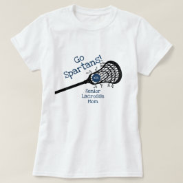 Lacrosse Mama des Blue Go Teams T-Shirt
