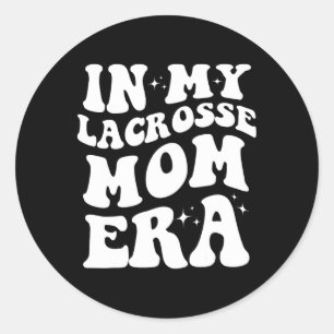 Lacrosse Mama Era Clothing Co. in meinem Lover Runder Aufkleber