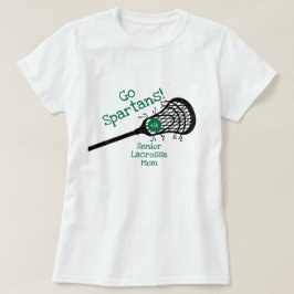 Lacrosse-Mama für grünes Go-Team T-Shirt