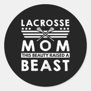 Lacrosse Mama Graphic - Diese Schönheit löste ein Runder Aufkleber