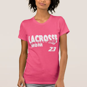 Lacrosse-Mama mit Anzahl T-Shirt