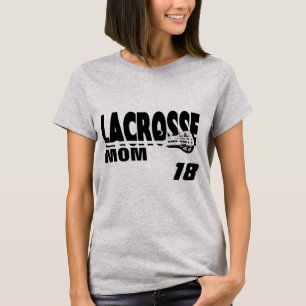 Lacrosse-Mama mit Anzahl T-Shirt
