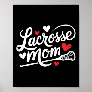 Lacrosse Mama Niedlich Lacrosse Player Mother Wome Poster
