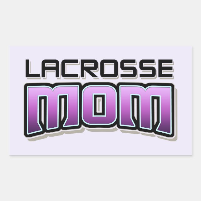 Lacrosse-MAMA Rechteckiger Aufkleber (Vorderseite)