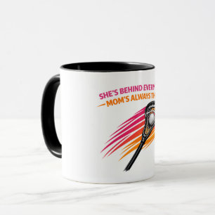 Lacrosse-Mama-Tasse – Sie Steht Hinter Jedem Tor M Tasse
