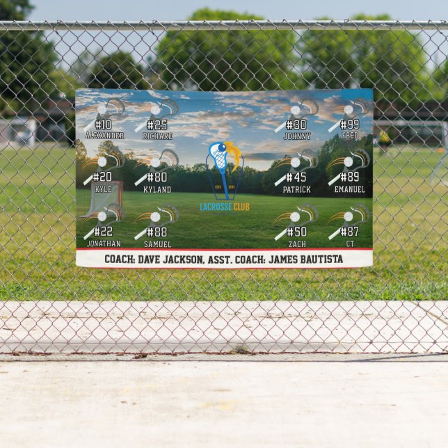 Lacrosse-Mannschaft Banner (Insitu)