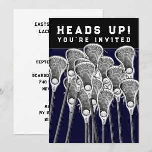 Lacrosse-Mannschaftsevents-Einladungen Einladung