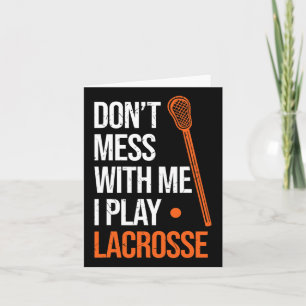 Lacrosse Mass nicht mit mir, ich spiele Lacrosse S Karte