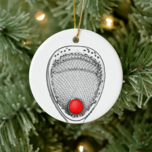 Lacrosse Merry Lax Weihnachten Keramik Ornament