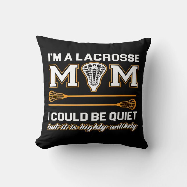Lacrosse Mom   Lacrosse Gifts Kissen (Vorderseite)