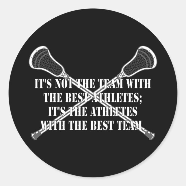 Lacrosse Motivation BestTeam Sticker (Vorderseite)