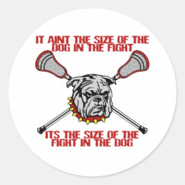 Lacrosse Motivation DogSize Sticker