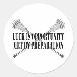 Lacrosse Motivation Luck Sticker