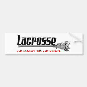 Lacrosse-Motivations-harter Autoaufkleber