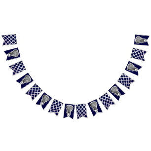 Lacrosse Navy Blue Wimpelkette