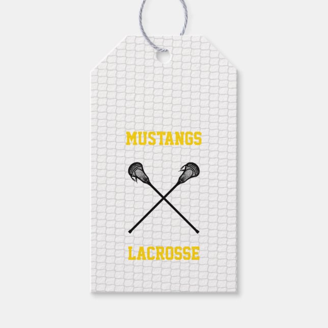 Lacrosse Net Personalisiert Team Name Colors Award Geschenkanhänger (Vorderseite)