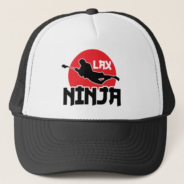 Lacrosse Ninja Hat Truckerkappe (Vorderseite)