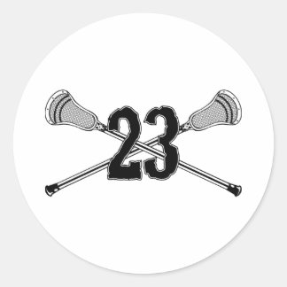Lacrosse Number 23 Aufkleber