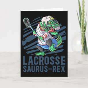 Lacrosse-o-saurus T Rex Dinosaurier mit Lacrosse-S Karte