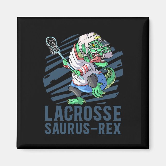 Lacrosse-o-saurus T Rex Dinosaurier mit Lacrosse-S Magnet (Vorne)
